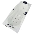 EAGO AM189ETL-R 6 ft Left Drain White Acrylic Whirlpool Bathtub w Fixtures