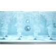 EAGO AM196ETL 6 ft Clear Rectangular White Acrylic Whirlpool Bathtub for Two