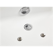 EAGO AM196ETL 6 ft Clear Rectangular White Acrylic Whirlpool Bathtub for Two