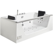 EAGO AM196ETL 6 ft Clear Rectangular White Acrylic Whirlpool Bathtub for Two