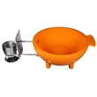 ALFI brand Orange FireHotTub Acrylic Fire Burning Portable Outdoor Hot Bath Tub