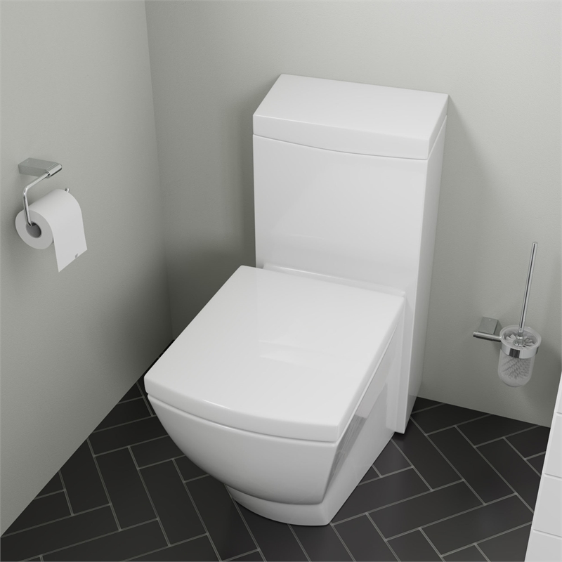 EAGO TB336 White Ceramic One Piece High Efficiency Low Flush Cermaic Toilet