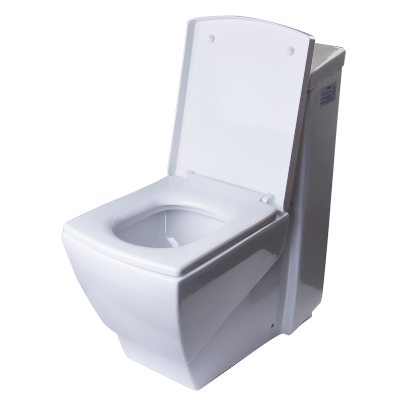 EAGO TB336 White Ceramic One Piece High Efficiency Low Flush Cermaic Toilet