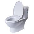 EAGO TB346 White Ceramic Modern Dual Flush One Piece Ceramic Toilet