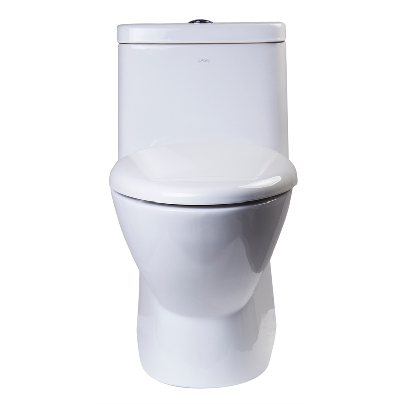 EAGO TB346 White Ceramic Modern Dual Flush One Piece Ceramic Toilet