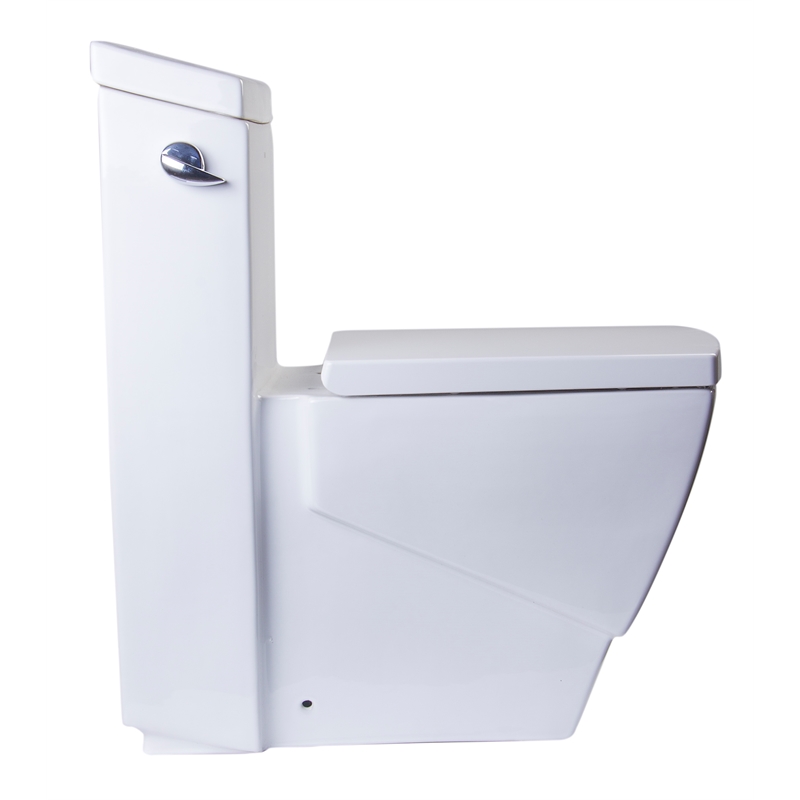 EAGO TB346 White Ceramic Modern Dual Flush One Piece Ceramic Toilet