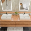 EAGO TB351 White Ceramic Dual Flush One Piece High Efficiency Ceramic Toilet