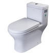 EAGO TB353 White Ceramic Dual Flush One Piece High Efficiency Ceramic Toilet