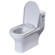 EAGO TB353 White Ceramic Dual Flush One Piece High Efficiency Ceramic Toilet