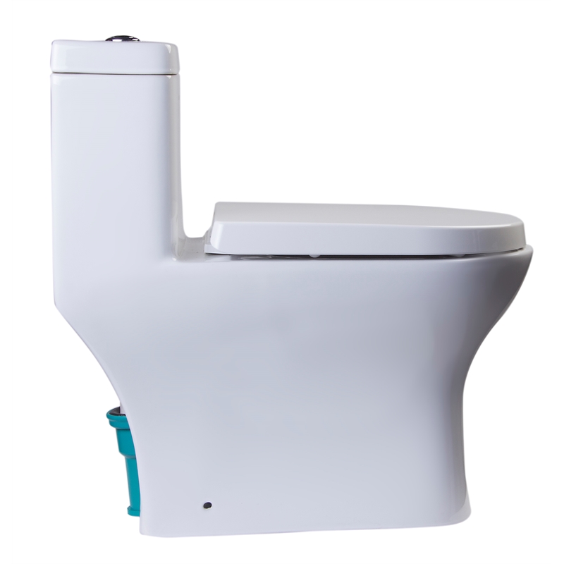 EAGO TB353 White Ceramic Dual Flush One Piece High Efficiency Ceramic Toilet