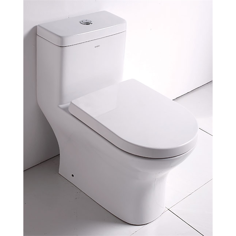 EAGO TB353 White Ceramic Dual Flush One Piece High Efficiency Ceramic Toilet