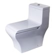 EAGO TB356 White Ceramic Dual Flush One Piece High Efficiency Ceramic Toilet