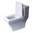 EAGO TB356 White Ceramic Dual Flush One Piece High Efficiency Ceramic Toilet