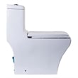 EAGO TB356 White Ceramic Dual Flush One Piece High Efficiency Ceramic Toilet