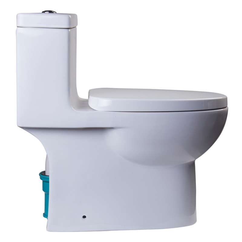 EAGO TB359 White Ceramic Dual Flush One Piece High Efficiency Ceramic Toilet