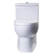 EAGO TB359 White Ceramic Dual Flush One Piece High Efficiency Ceramic Toilet