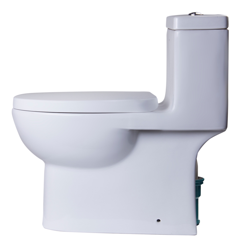 EAGO TB359 White Ceramic Dual Flush One Piece High Efficiency Ceramic Toilet