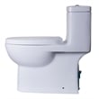 EAGO TB359 White Ceramic Dual Flush One Piece High Efficiency Ceramic Toilet