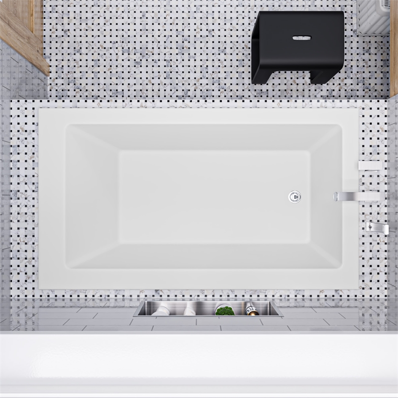 ALFI brand AB9933S White Resin Solid Surface 59