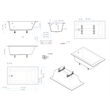 ALFI brand AB9933S White Resin Solid Surface 59