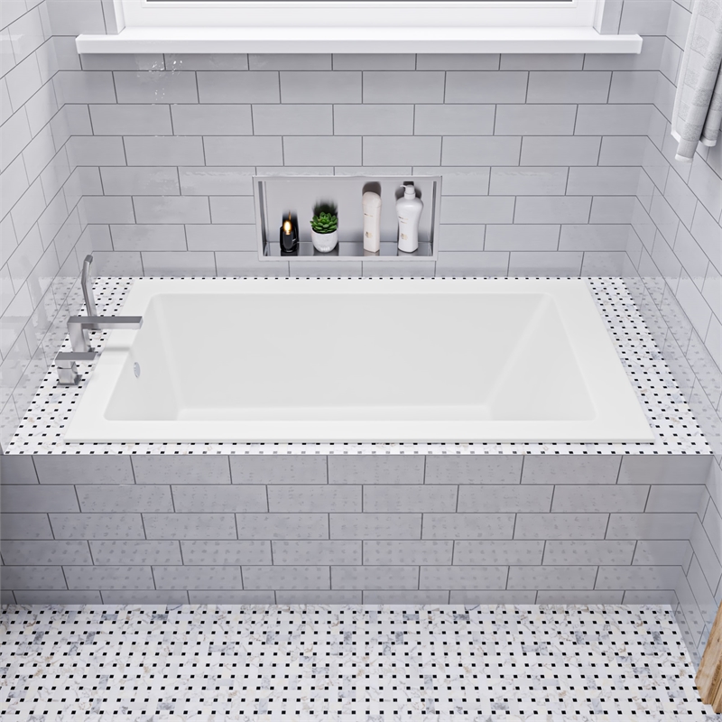 ALFI brand AB9933S White Resin Solid Surface 59
