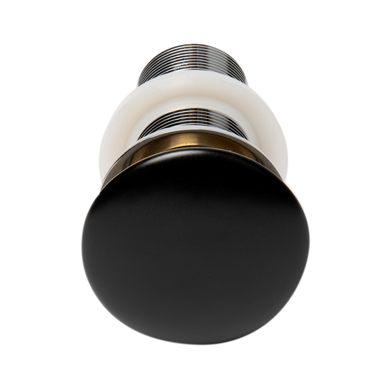 ALFI brand AB8055-BM Black Pop Up Drain for Sinks without Overflow