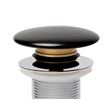 ALFI brand AB8055-BM Black Pop Up Drain for Sinks without Overflow