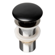 ALFI brand AB8055-BM Black Pop Up Drain for Sinks without Overflow