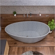 ALFI brand AB2322-PC Gray Metal Tub Filler and Square Hand Held Shower Head