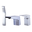ALFI brand AB2464-PC Polished Chrome 3 Hole Tub Filler & Shower Head