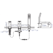 ALFI brand AB2464-PC Polished Chrome 3 Hole Tub Filler & Shower Head