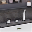 ALFI brand AB2464-PC Polished Chrome 3 Hole Tub Filler & Shower Head