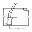 ALFI brand AB2703-PC Deck Mounted Tub Filler and Round Hand Held Shower Head