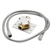 ALFI brand AB2843-PC Chrome Single Hole Floor Mounted Waterfall Tub Filler