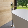 ALFI brand AB2843-PC Chrome Single Hole Floor Mounted Waterfall Tub Filler