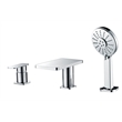 ALFI brand AB2879-PC Chrome Deck Mounted Tub Filler with Hand Held Showerhead