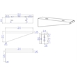 ALFI brand AB4048BR Gray Ceramic Installation Brackets for ABCO40R + ABCO48R