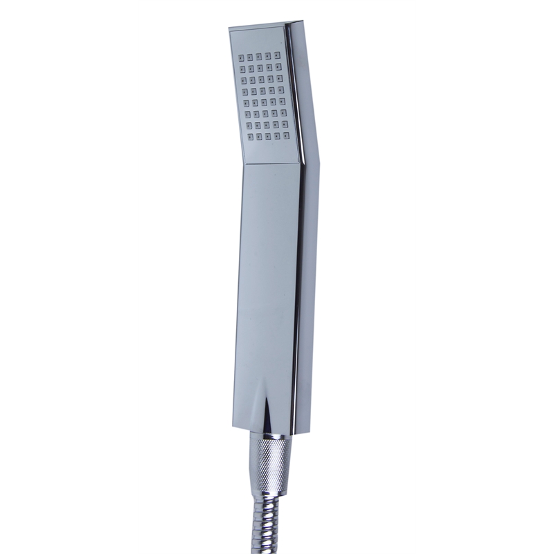 ALFI brand AB7606-PC Chrome Sliding Rail Hand Held Shower Head Set with Hose