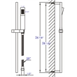 ALFI brand AB7606-PC Chrome Sliding Rail Hand Held Shower Head Set with Hose