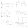 ALFI brand AB9513-BN Brushed Nickel 6 Piece Matching Bathroom Accessory Set