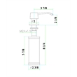 ALFI brand AB5004-BSS Solid Brushed Stainless Steel Modern Soap Dispenser