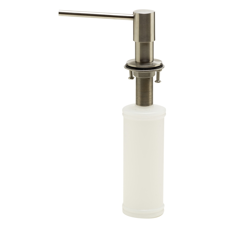 ALFI brand AB5006-BSS Modern Round Brushed Stainless Steel Soap Dispenser
