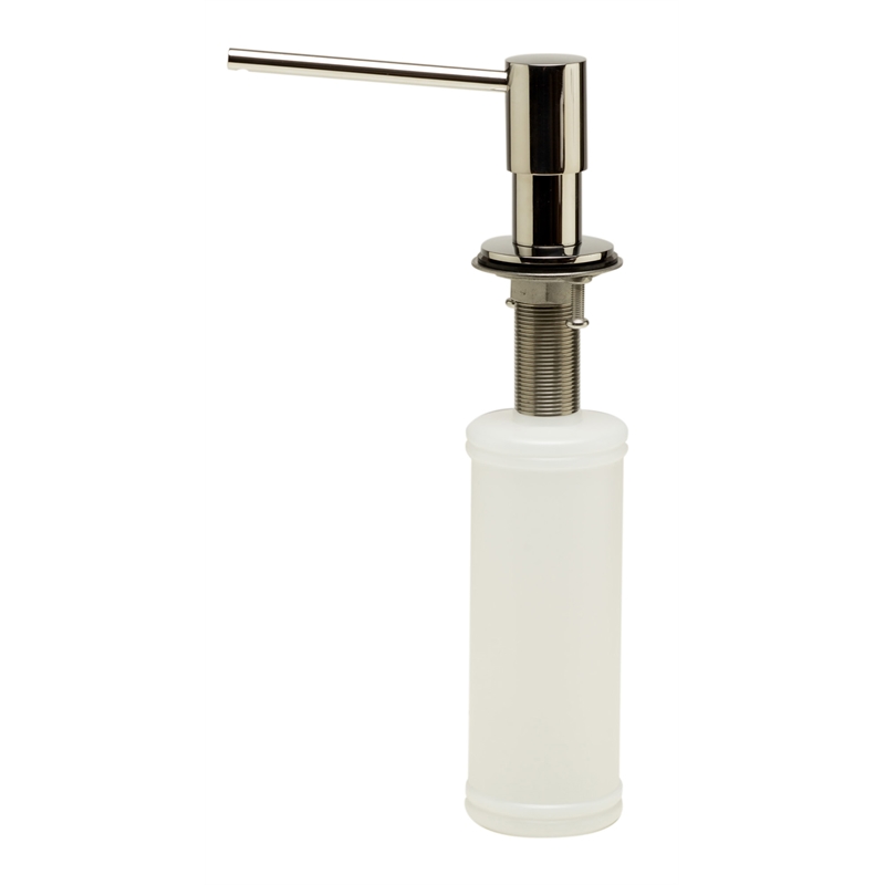ALFI brand AB5006-PSS Modern Round Polished Stainless Steel Soap Dispenser