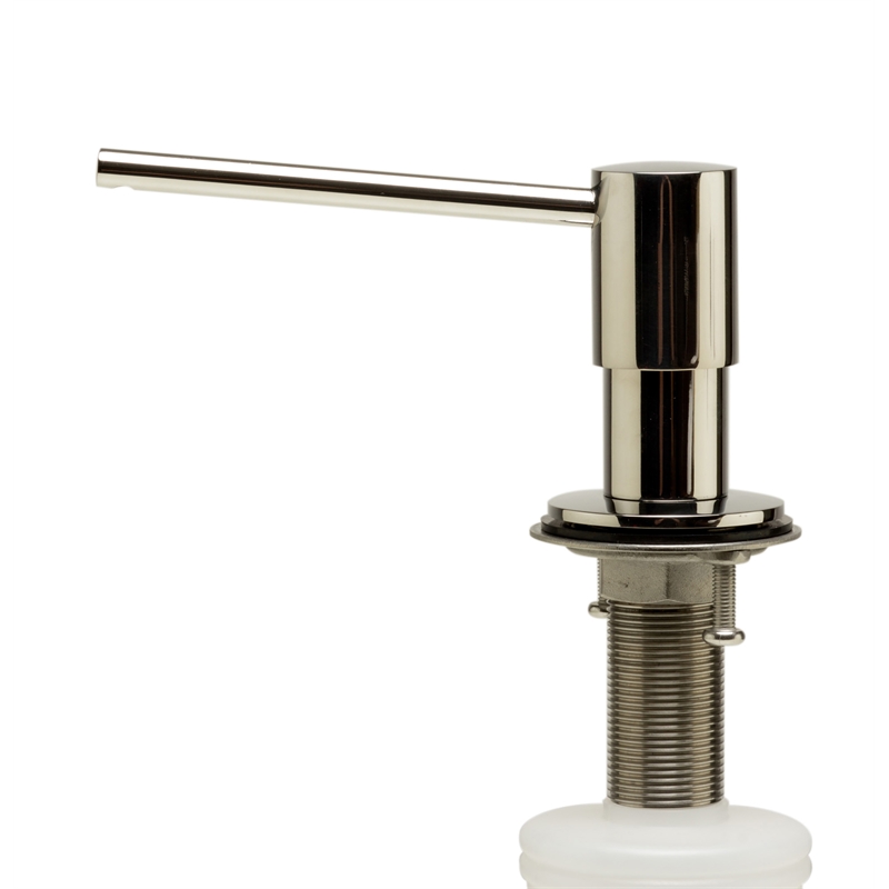 ALFI brand AB5006-PSS Modern Round Polished Stainless Steel Soap Dispenser