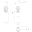 ALFI brand AB5006-PSS Modern Round Polished Stainless Steel Soap Dispenser