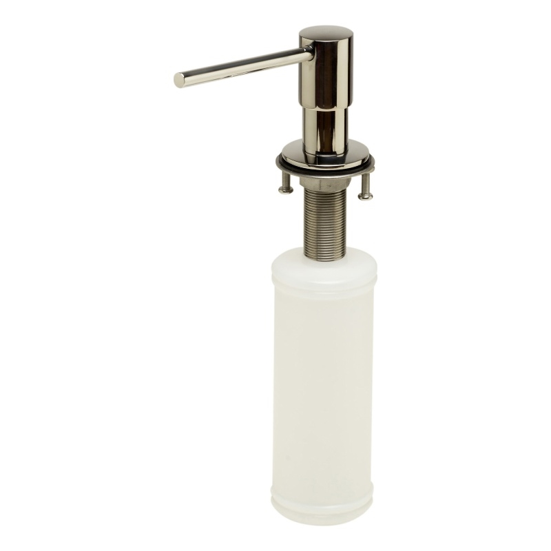 ALFI brand AB5006-PSS Modern Round Polished Stainless Steel Soap Dispenser