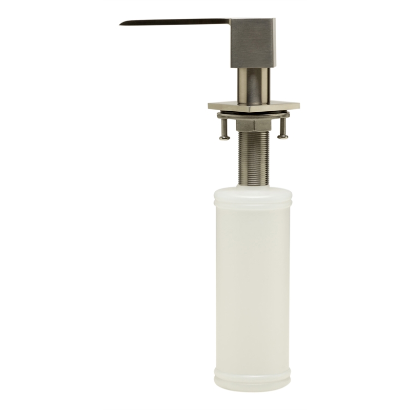 ALFI brand AB5007-BSS Modern Square Brushed Stainless Steel Soap Dispenser