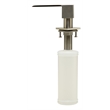 ALFI brand AB5007-BSS Modern Square Brushed Stainless Steel Soap Dispenser