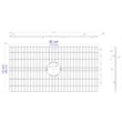 ALFI brand ABGR33S Solid Stainless Steel Kitchen Sink Grid for ABF3318S Sink