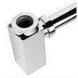ALFI brand AB9026-PC Chrome Solid Brass Square Modern Decorative Bottle P-Trap
